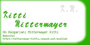 kitti mittermayer business card